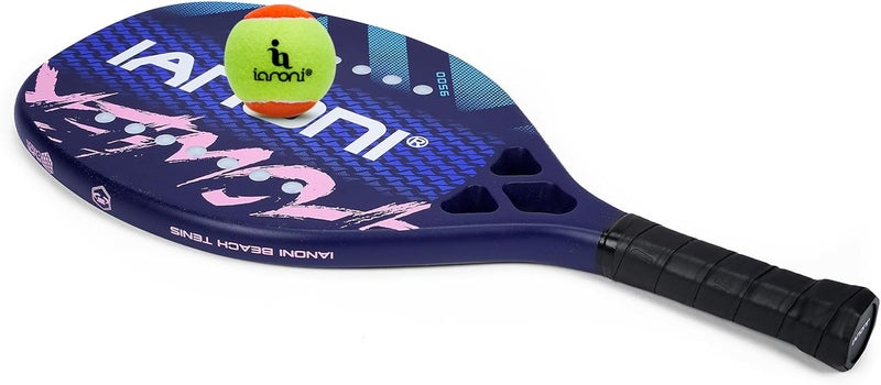 WLSRW Beach Tennis Paddle Beach Tennis Racket Carbon Fiber with EVA Memory Foam Core Tennis Paddles - Image 3